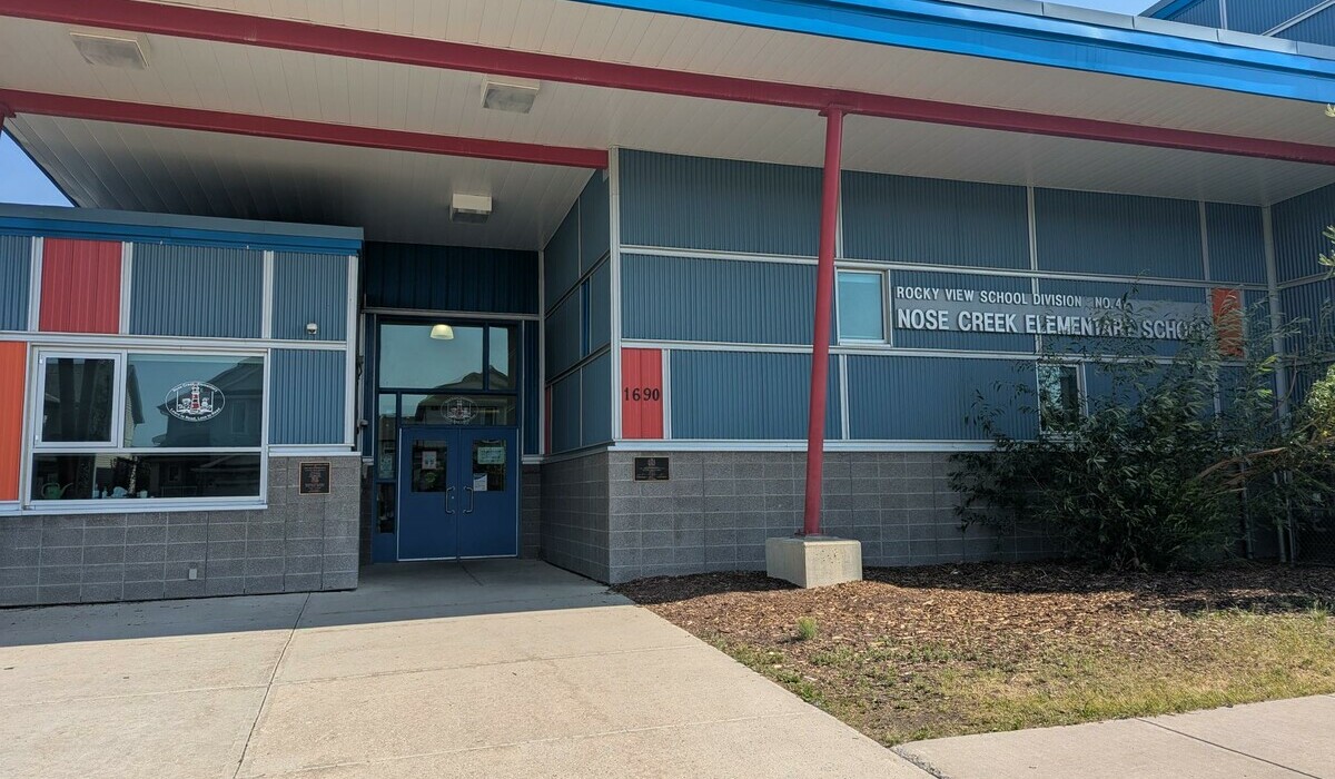 The outside of Nose Creek Elementary